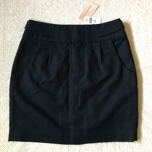 NWT Banana Republic dark navy skirt - Picture 1 of 9